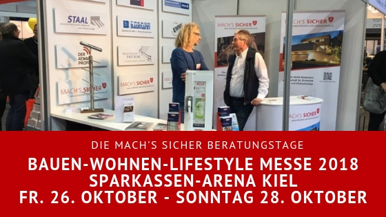 Mach's Sicher auf der Bauen-Wohnen-Lifestyle Messe Kiel